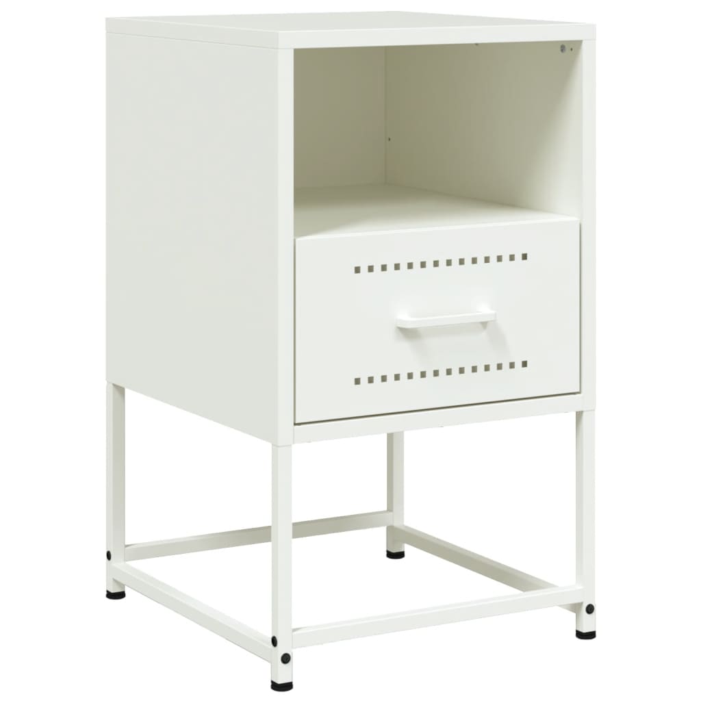 Bedside Cabinets 2 pcs White 36x39x60.5 cm Steel