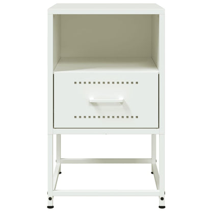 Bedside Cabinets 2 pcs White 36x39x60.5 cm Steel