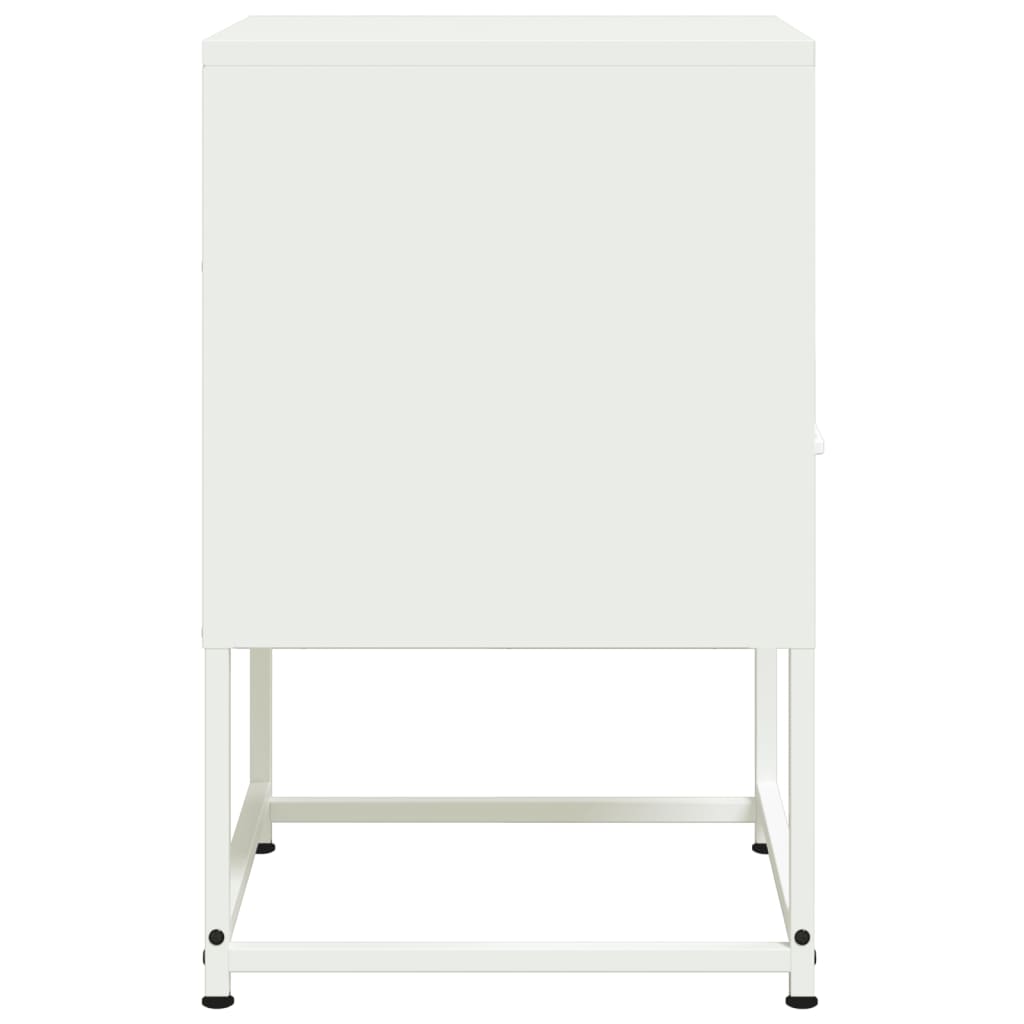 Bedside Cabinets 2 pcs White 36x39x60.5 cm Steel