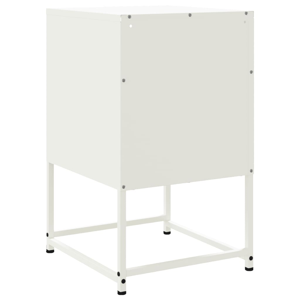 Bedside Cabinets 2 pcs White 36x39x60.5 cm Steel