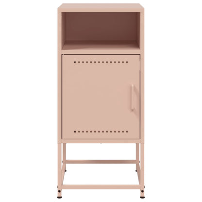 Bedside Cabinet Pink 36x39x78 cm Steel