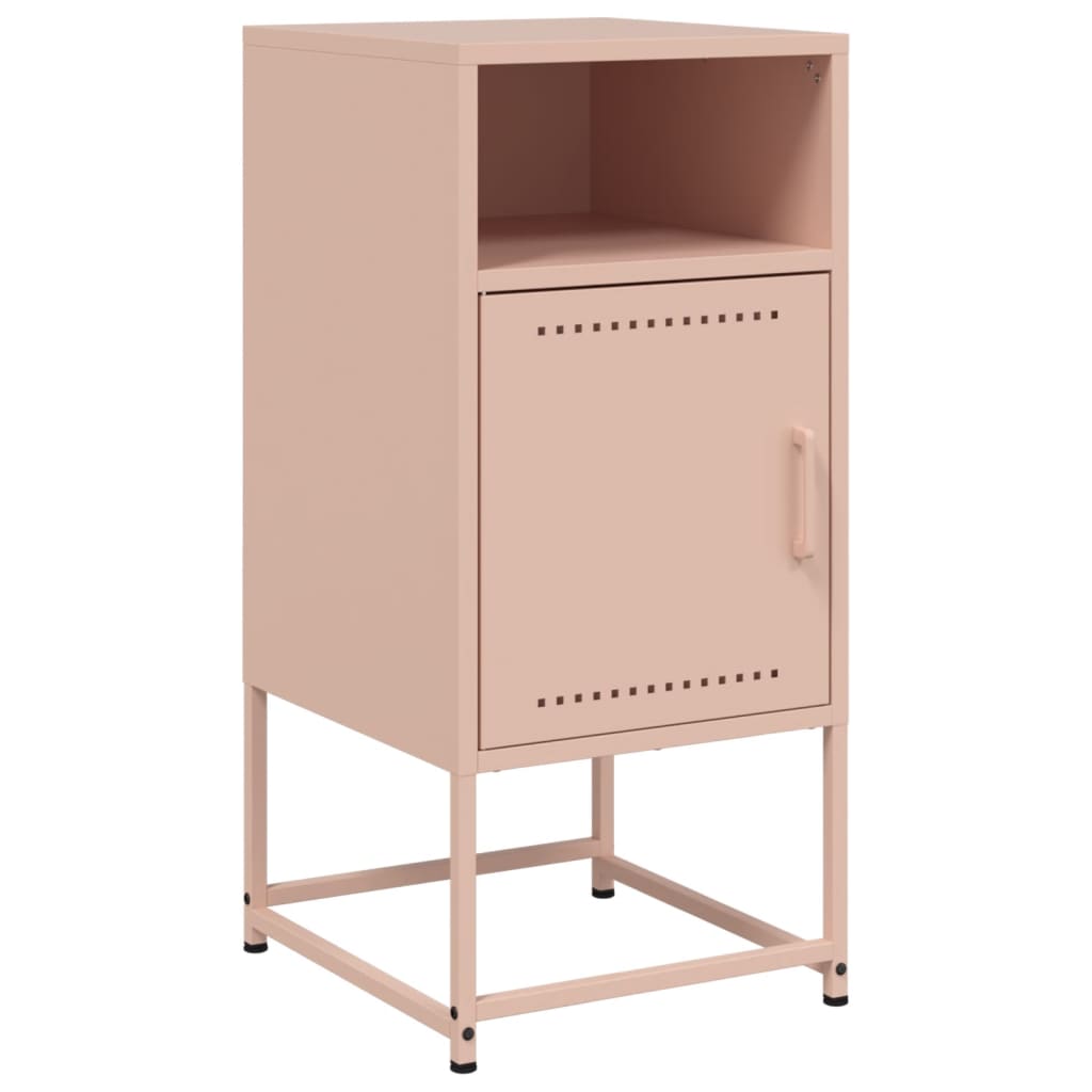 Bedside Cabinets 2 pcs Pink 36x39x78 cm Steel