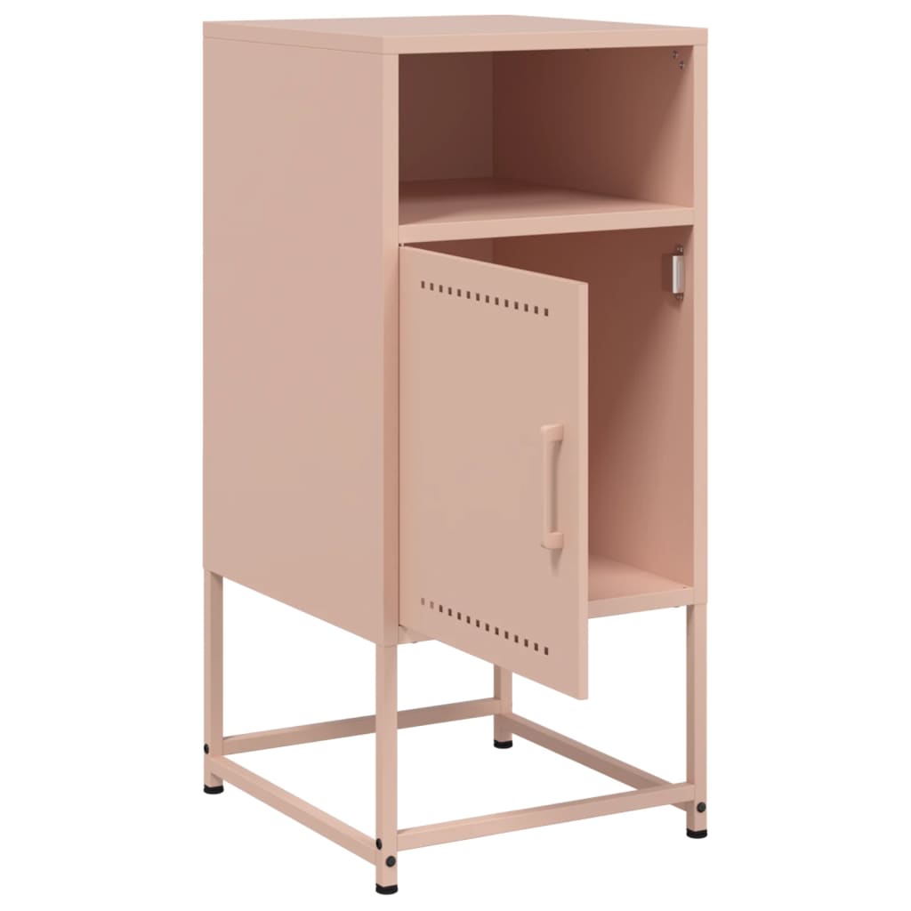 Bedside Cabinets 2 pcs Pink 36x39x78 cm Steel