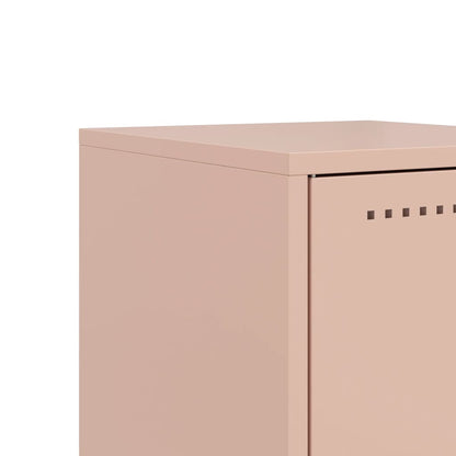 Bedside Cabinets 2 pcs Pink 36x39x78 cm Steel