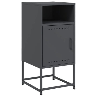 Bedside Cabinet Anthracite 36x39x78 cm Steel