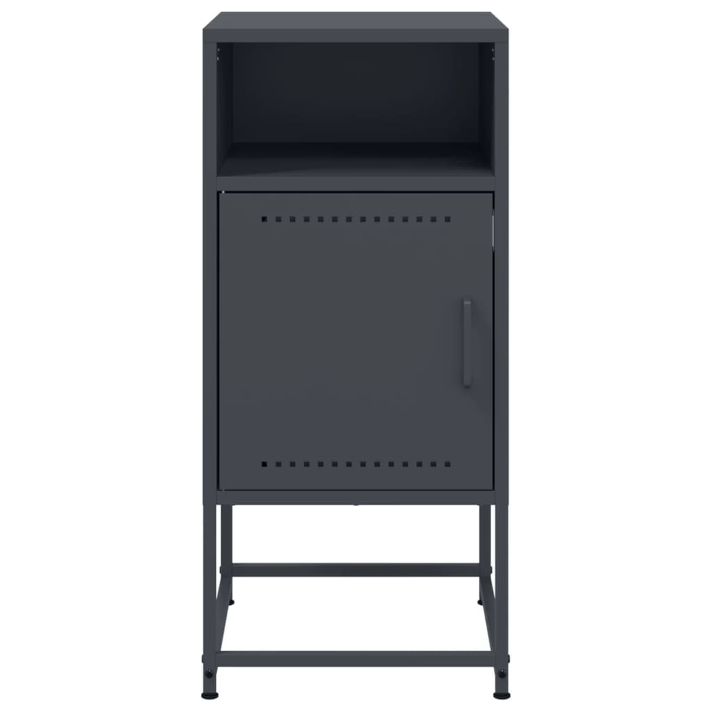 Bedside Cabinet Anthracite 36x39x78 cm Steel