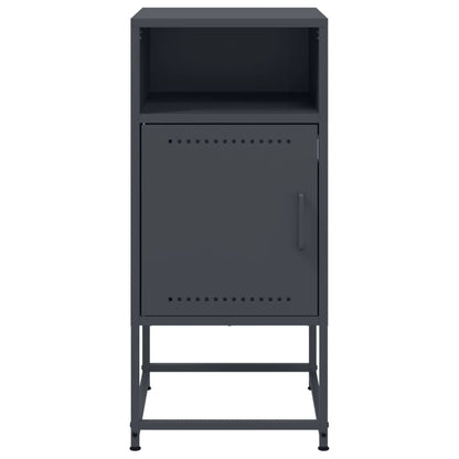 Bedside Cabinet Anthracite 36x39x78 cm Steel