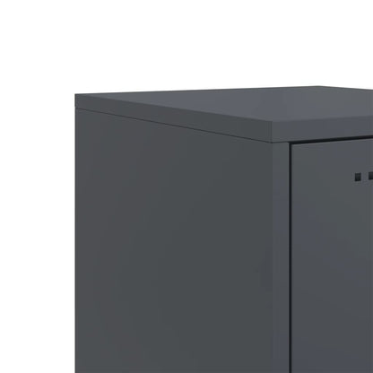 Bedside Cabinet Anthracite 36x39x78 cm Steel