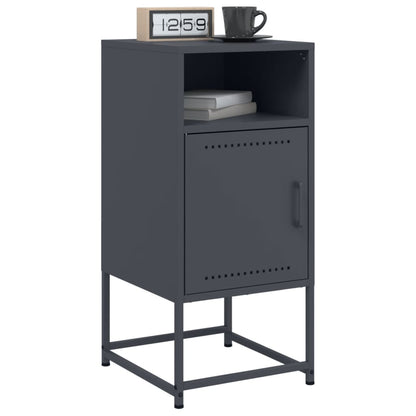 Bedside Cabinets 2 pcs Anthracite 36x39x78 cm Steel