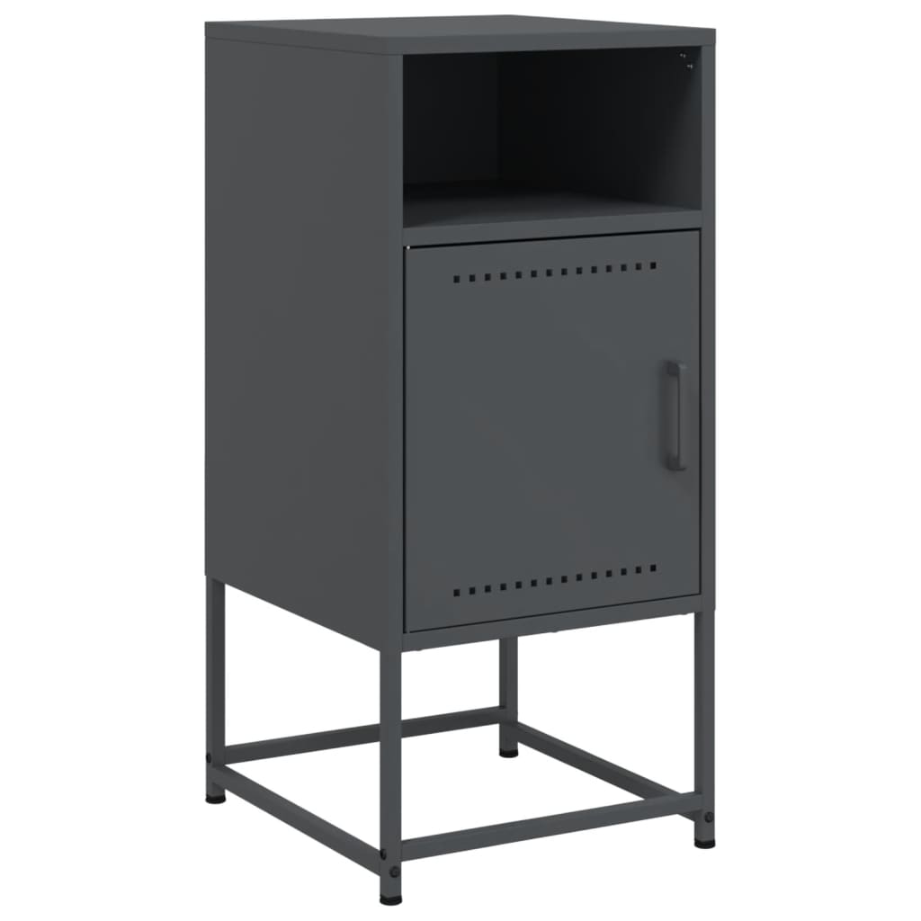 Bedside Cabinets 2 pcs Anthracite 36x39x78 cm Steel