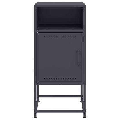 Bedside Cabinets 2 pcs Anthracite 36x39x78 cm Steel