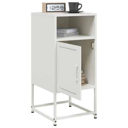 Bedside Cabinets 2 pcs White 36x39x78 cm Steel