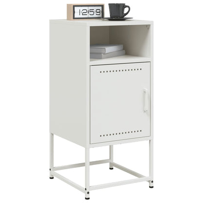 Bedside Cabinets 2 pcs White 36x39x78 cm Steel