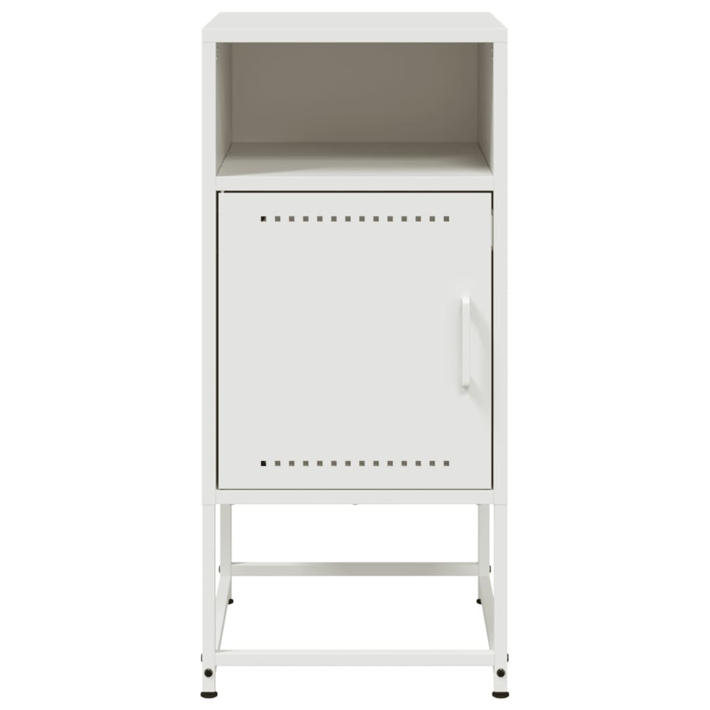 Bedside Cabinets 2 pcs White 36x39x78 cm Steel