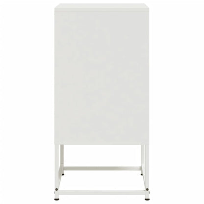 Bedside Cabinets 2 pcs White 36x39x78 cm Steel