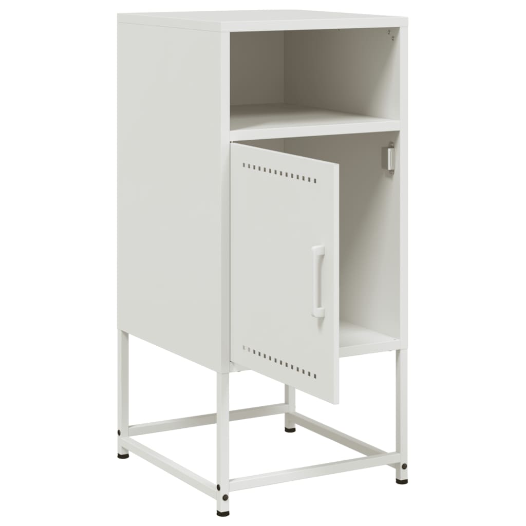 Bedside Cabinets 2 pcs White 36x39x78 cm Steel