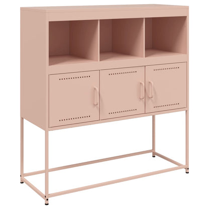 Sideboard Pink 100.5x39x107 cm Steel