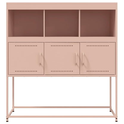 Sideboard Pink 100.5x39x107 cm Steel