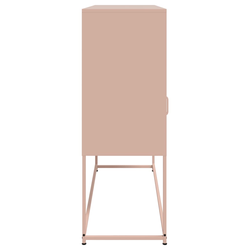 Sideboard Pink 100.5x39x107 cm Steel