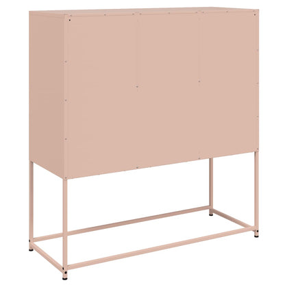 Sideboard Pink 100.5x39x107 cm Steel