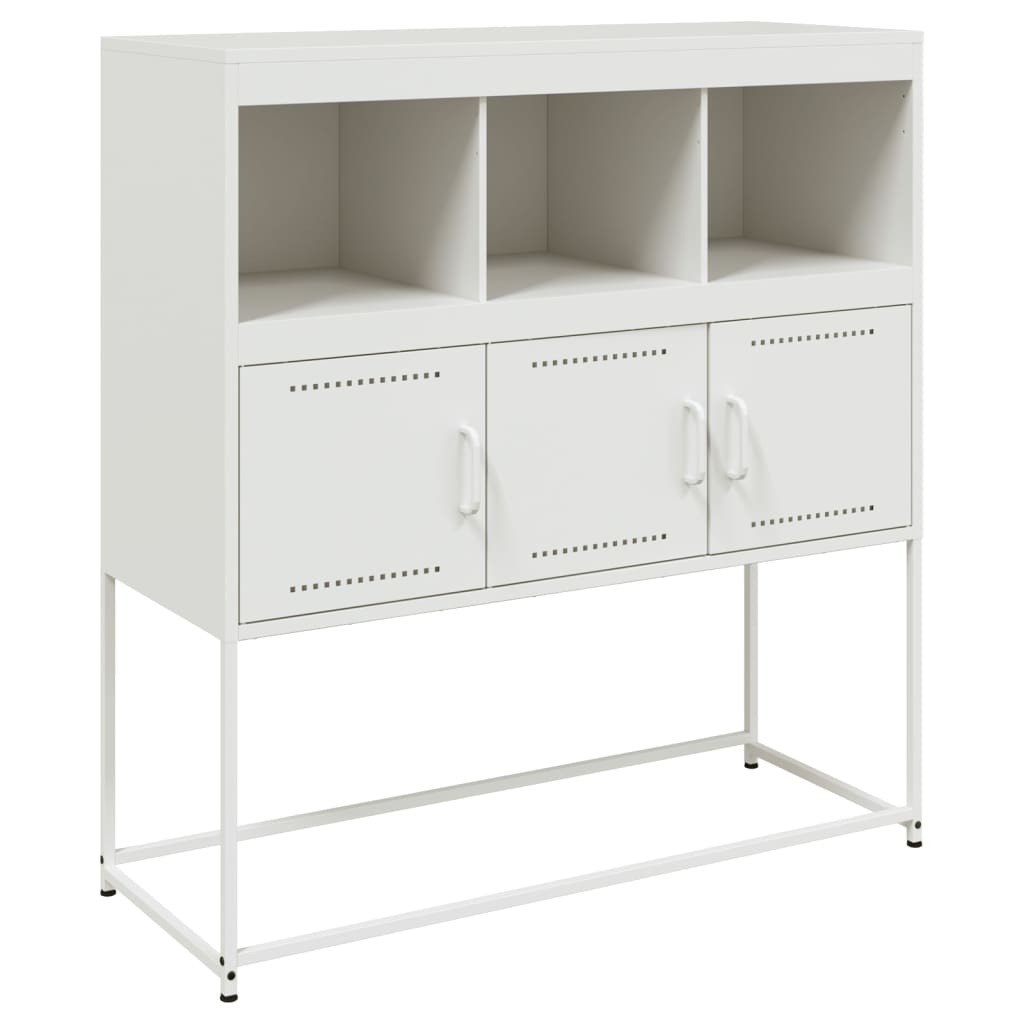 Sideboard White 100.5x39x107 cm Steel