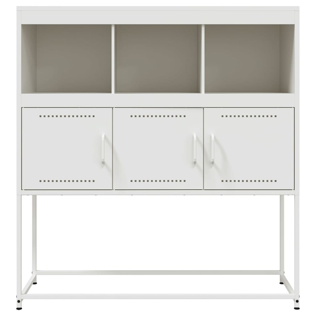 Sideboard White 100.5x39x107 cm Steel