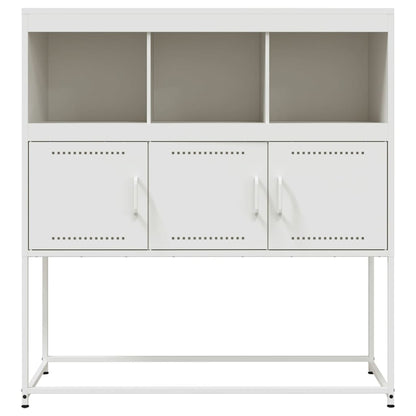 Sideboard White 100.5x39x107 cm Steel