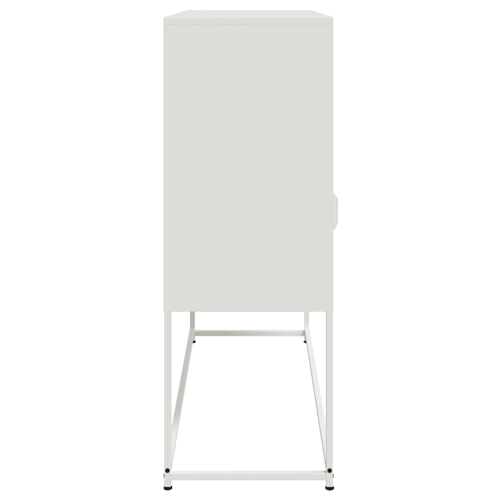 Sideboard White 100.5x39x107 cm Steel