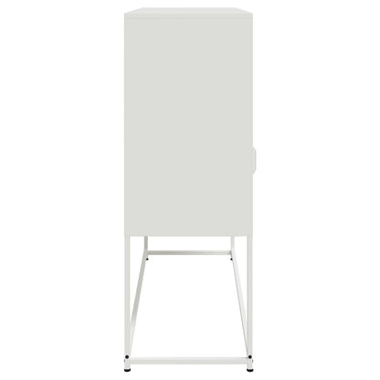 Sideboard White 100.5x39x107 cm Steel