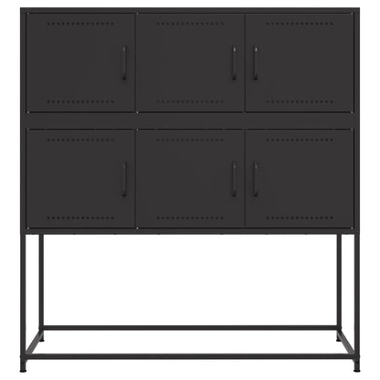Sideboard Black 100.5x39x107 cm Steel