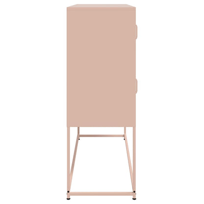Sideboard Pink 100.5x39x107 cm Steel