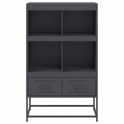 Highboard Anthracite 68.5x39x111.5 cm Steel