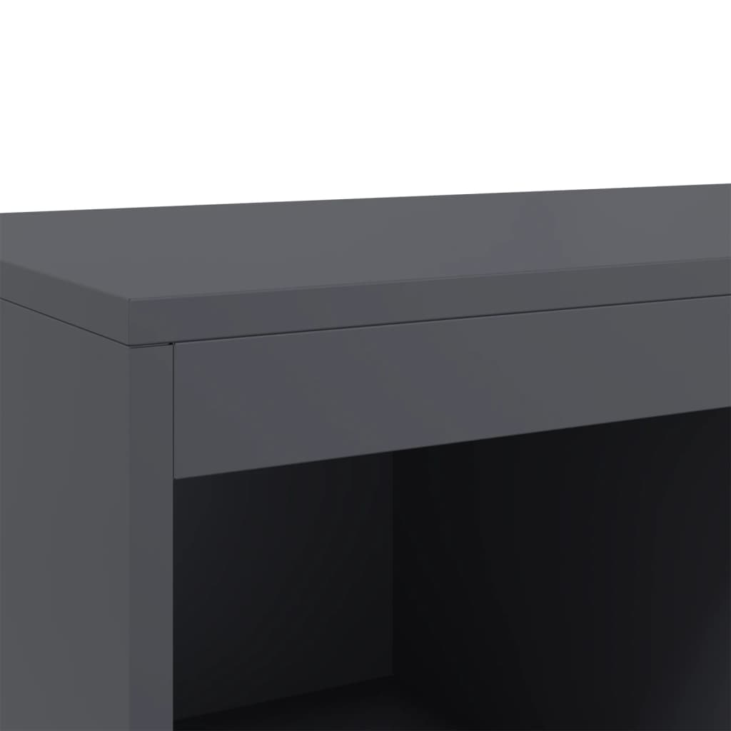 Highboard Anthracite 68.5x39x111.5 cm Steel