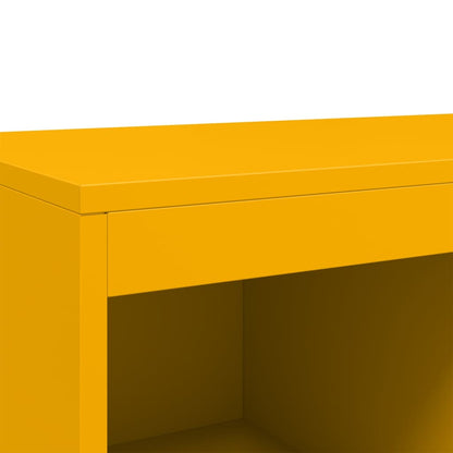 Highboard Mustard Yellow 68.5x39x111.5 cm Steel