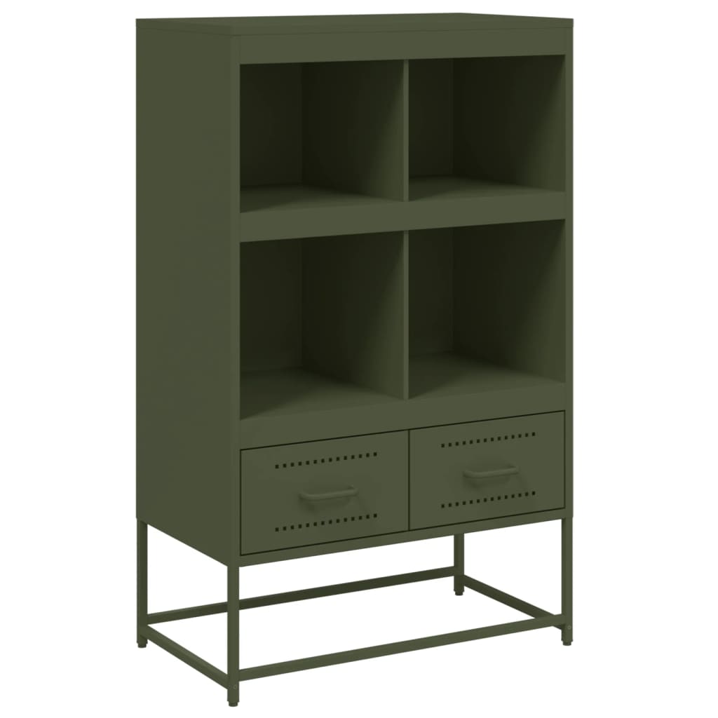 Highboard Olive Green 68.5x39 x111.5 cm Steel