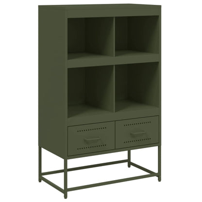 Highboard Olive Green 68.5x39 x111.5 cm Steel