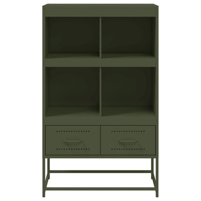 Highboard Olive Green 68.5x39 x111.5 cm Steel
