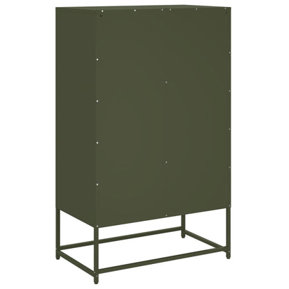 Highboard Olive Green 68.5x39 x111.5 cm Steel
