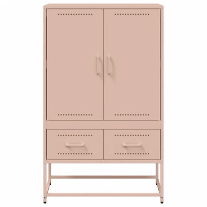 Highboard Pink 68x39x111.5 cm Steel