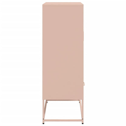 Highboard Pink 68x39x111.5 cm Steel