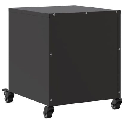 Bedside Cabinets 2 pcs Black 36x39x43.5 cm Steel