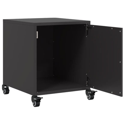 Bedside Cabinets 2 pcs Black 36x39x43.5 cm Steel