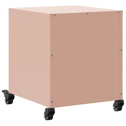 Bedside Cabinet Pink 36x38.5x43.5 cm Steel