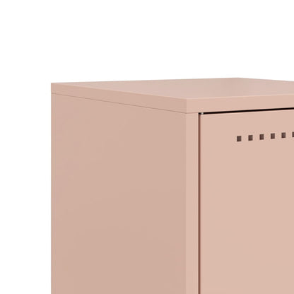 Bedside Cabinet Pink 36x38.5x43.5 cm Steel