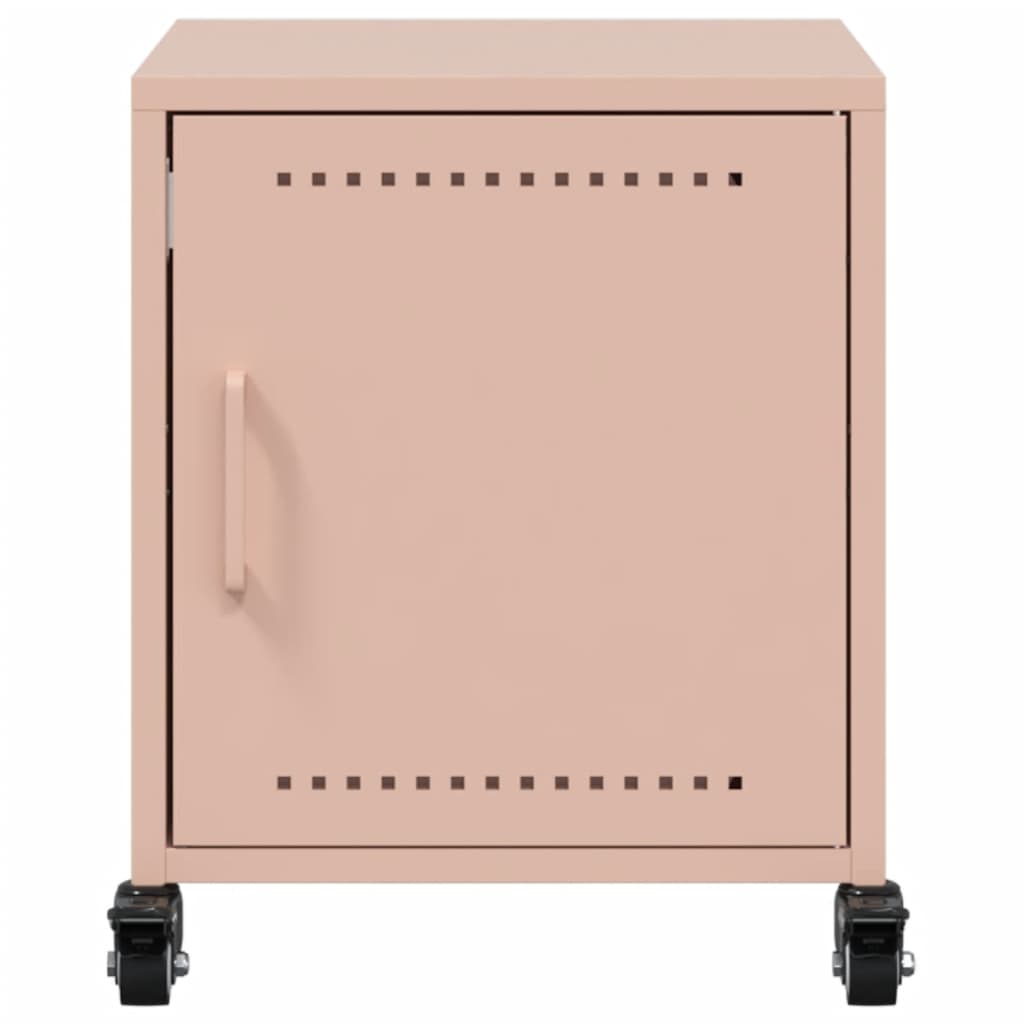 Bedside Cabinets 2 pcs Pink 36x39x43.5 cm Steel