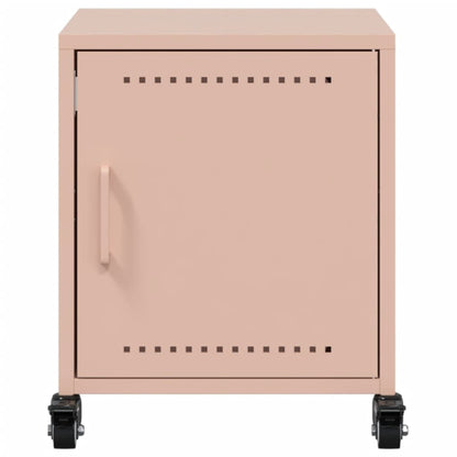 Bedside Cabinets 2 pcs Pink 36x39x43.5 cm Steel