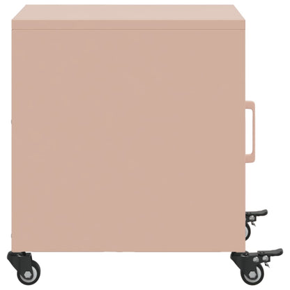 Bedside Cabinets 2 pcs Pink 36x39x43.5 cm Steel