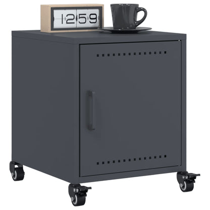 Bedside Cabinet Anthracite 36x39x43.5 cm Steel