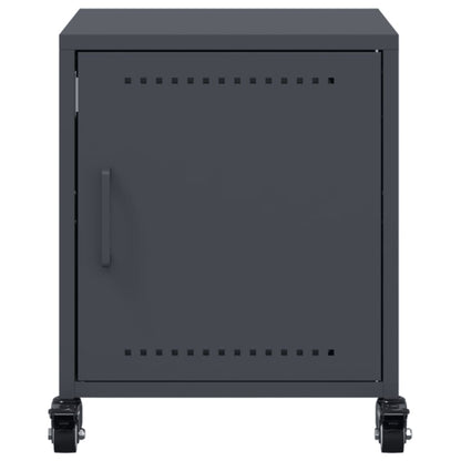 Bedside Cabinet Anthracite 36x39x43.5 cm Steel