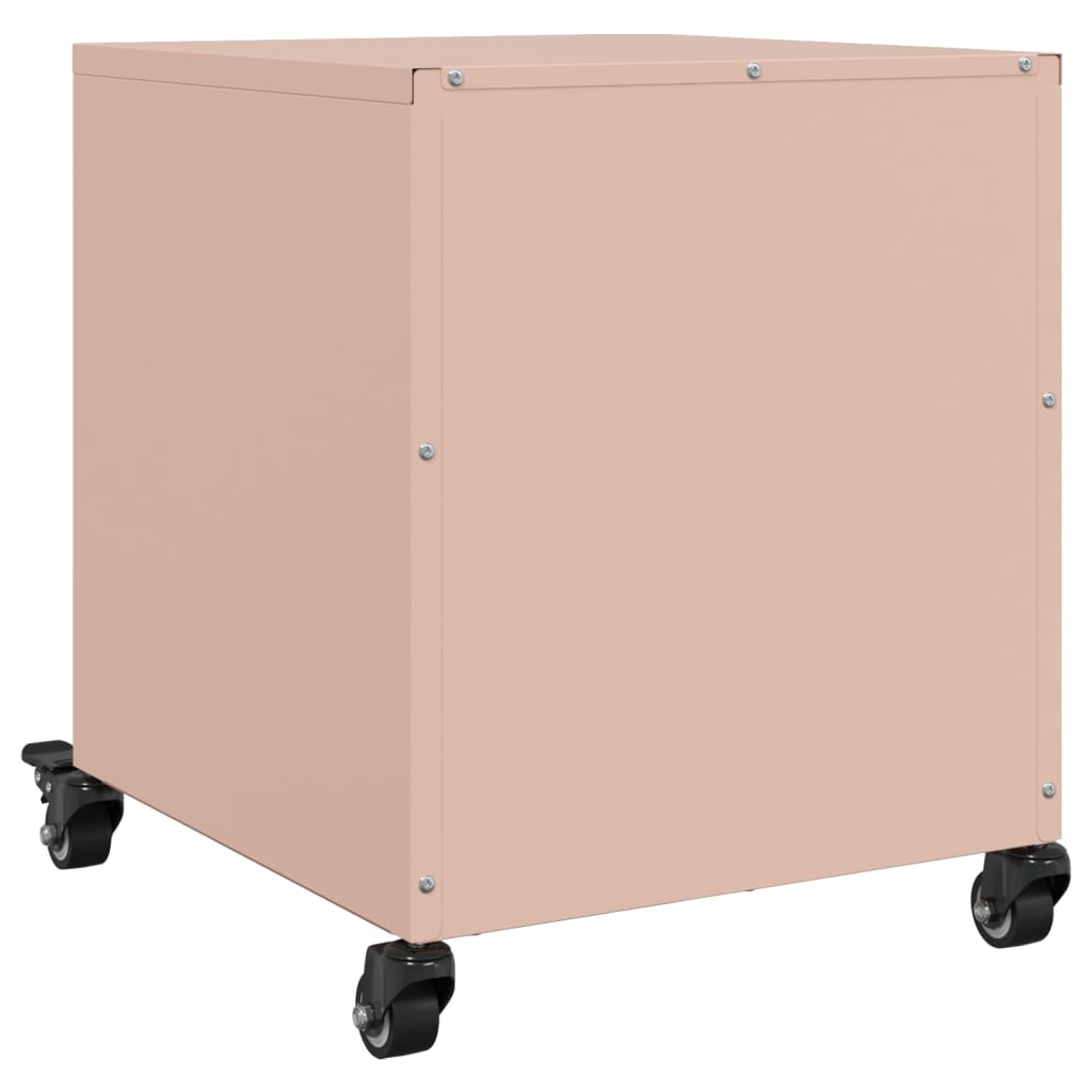 Bedside Cabinet Pink 36x39x43.5 cm Steel